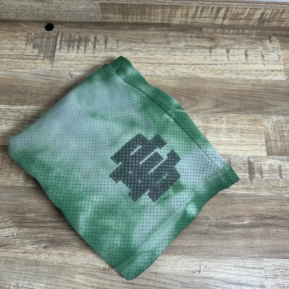 Eric Emanuel Basic Short Green Tie Dye Mesh Basketball Shorts Mens XL EE Logo